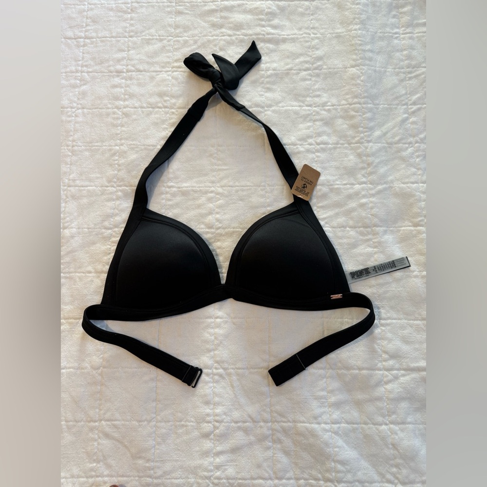 Victoria Secret PINK Black Triangle Bikini Top
